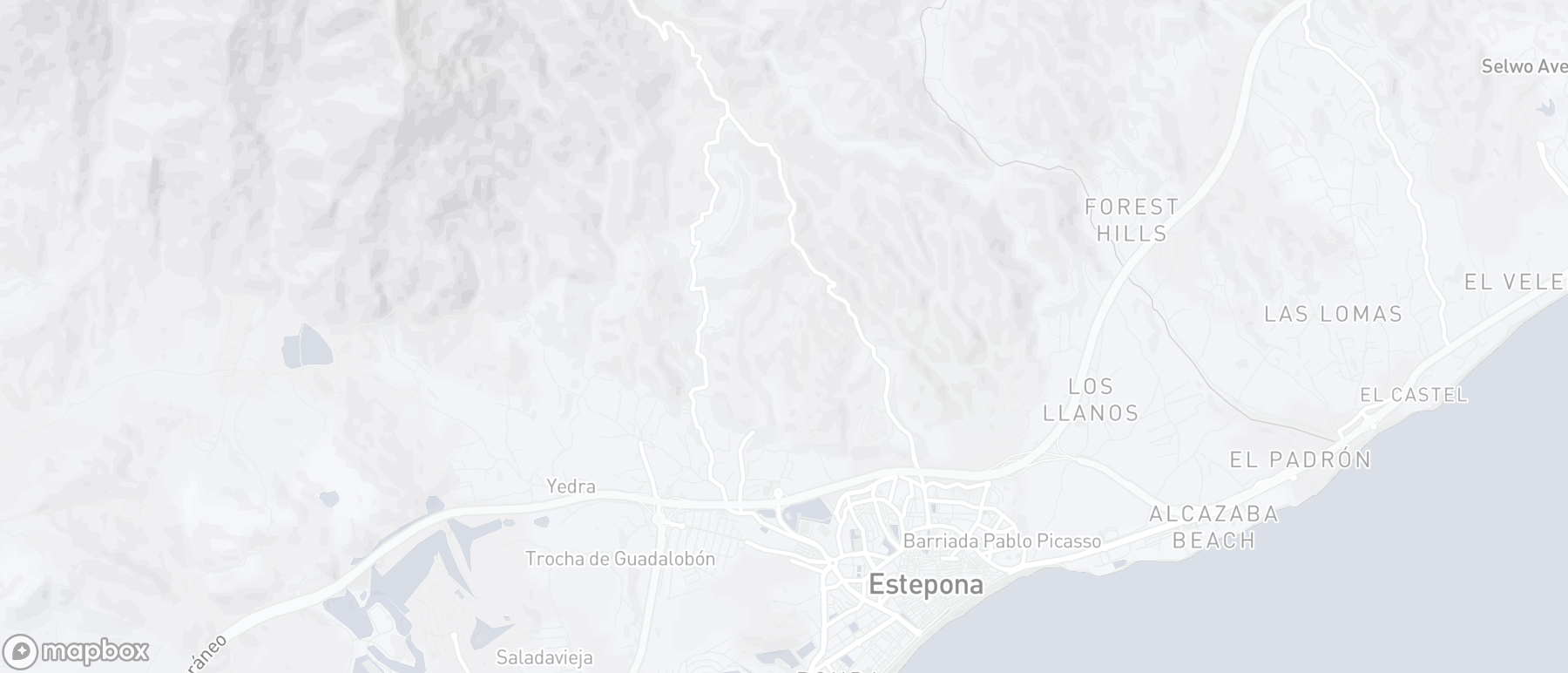 Carte de l'emplacement de la propriété, Altos de Estepona