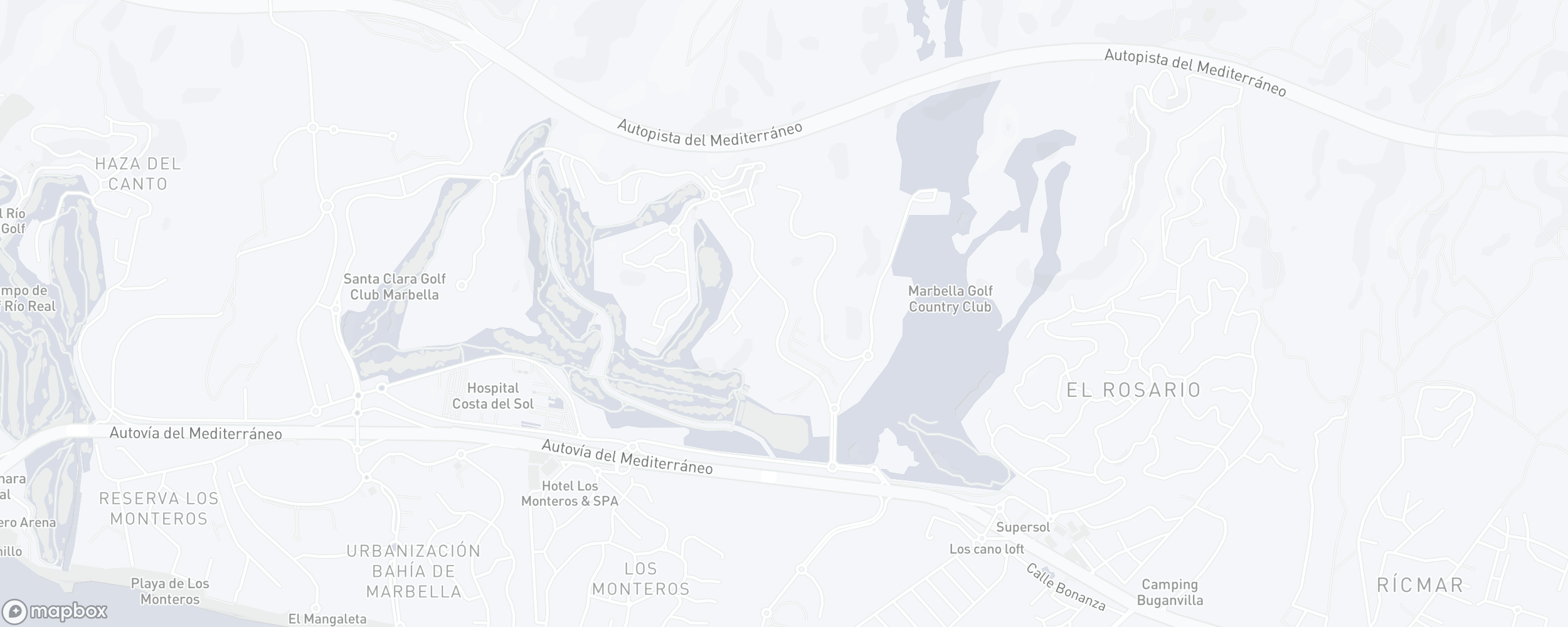 Carte de l'emplacement de la propriété, Santa Clara, Marbella Est