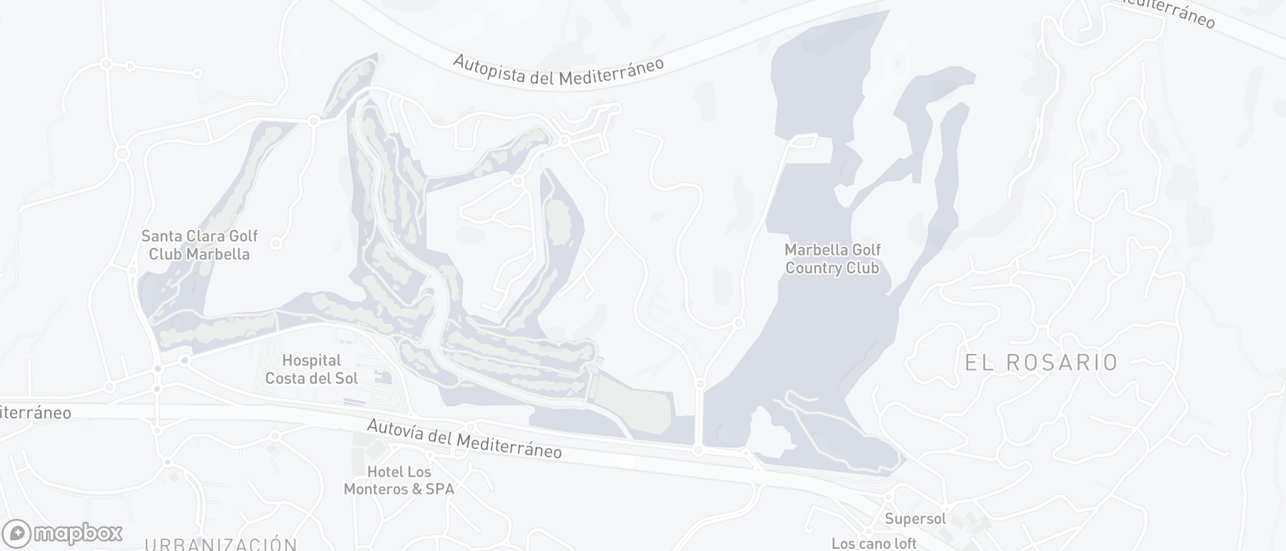 Carte de l'emplacement de la propriété, Santa Clara, Marbella Est