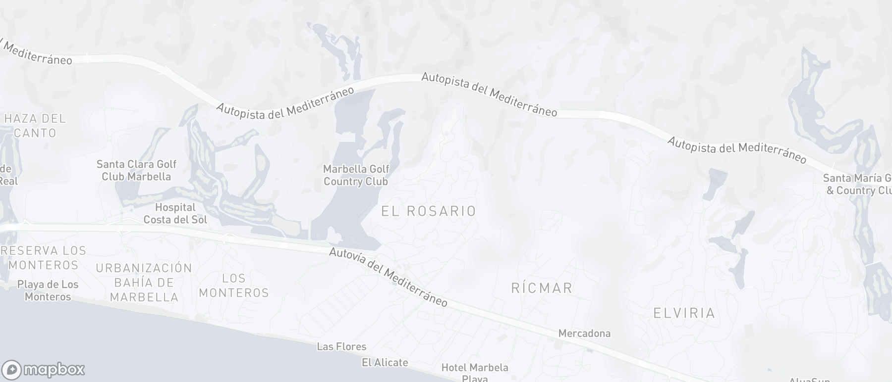 Carte de l'emplacement de la propriété, El Rosario, Marbella Est