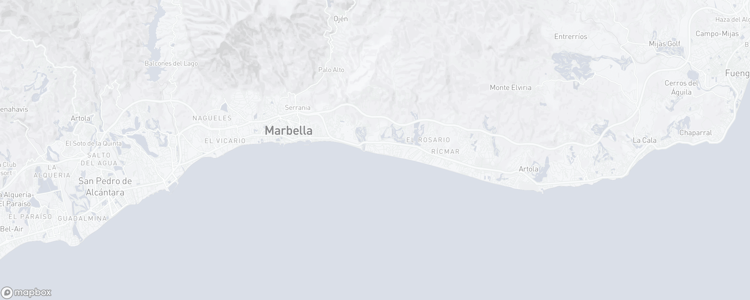 Lageplan der Immobilie, La Morera, Marbella Ost