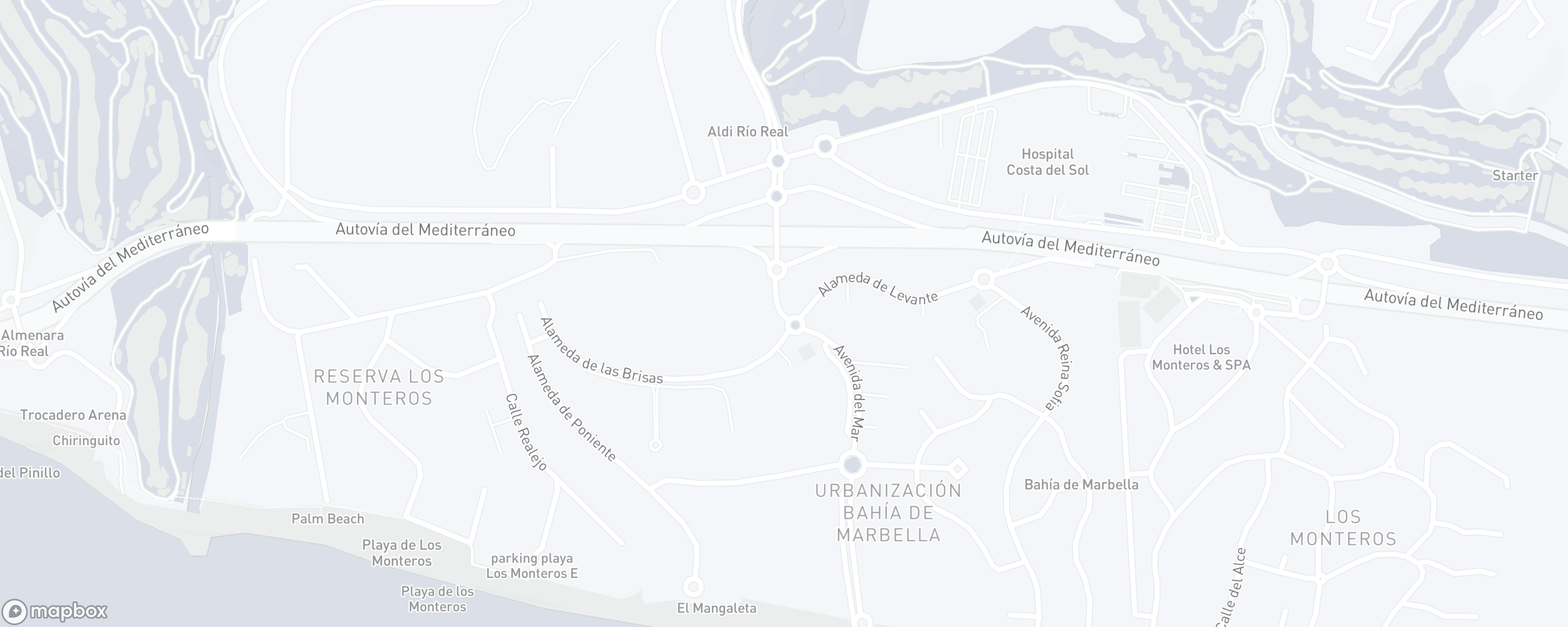 Mapa de ubicación de la propiedad, Bahia de Marbella, Marbella Este