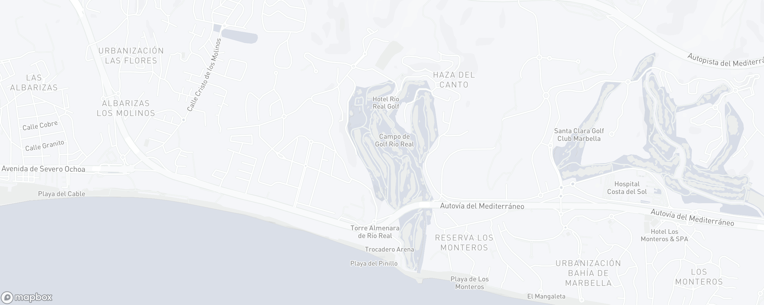 Mapa de ubicación de la propiedad, Rio Real Golf, Marbella Este