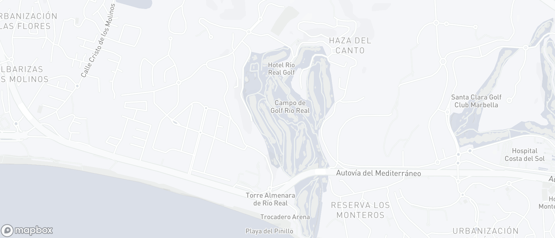 Carte de l'emplacement de la propriété, Rio Real Golf, Marbella Est