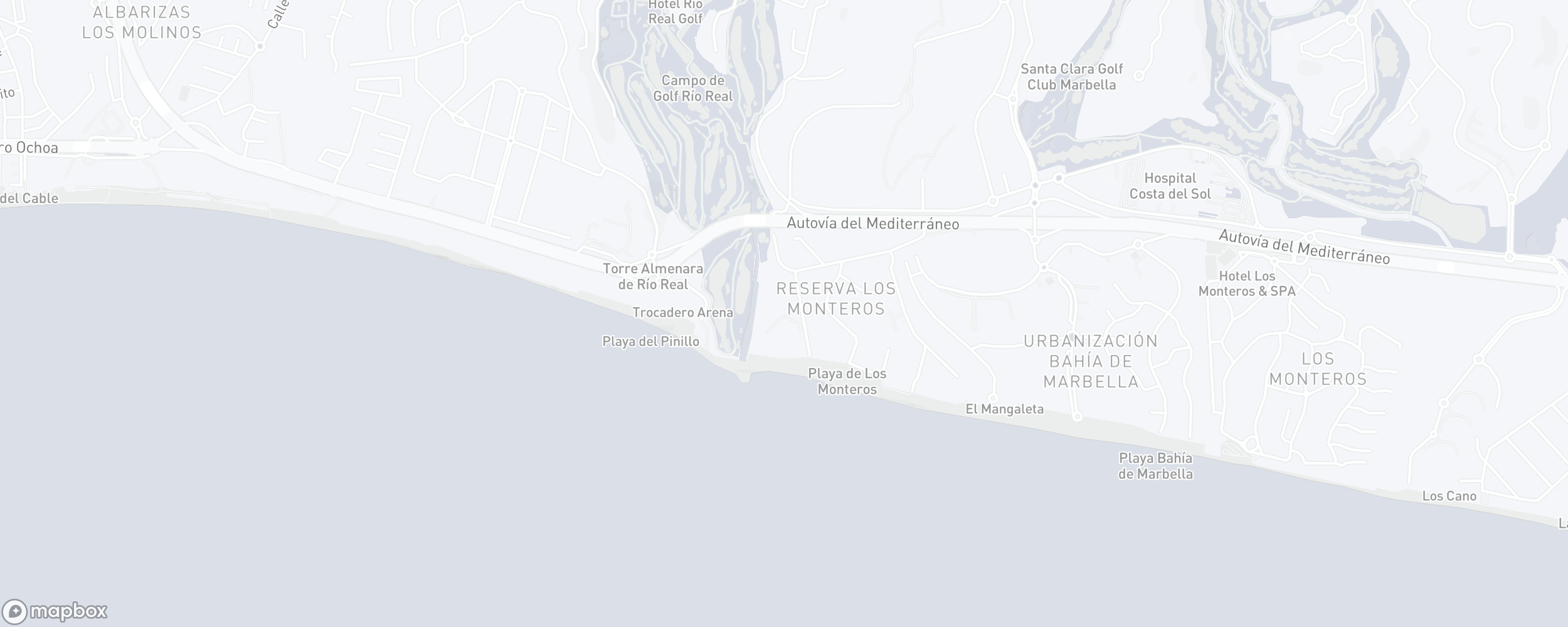 Mapa de ubicación de la propiedad, Los Monteros Palm Beach, Marbella Este