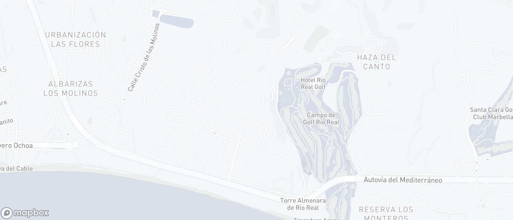 Mapa de ubicación de la propiedad, Rio Real, Marbella Este