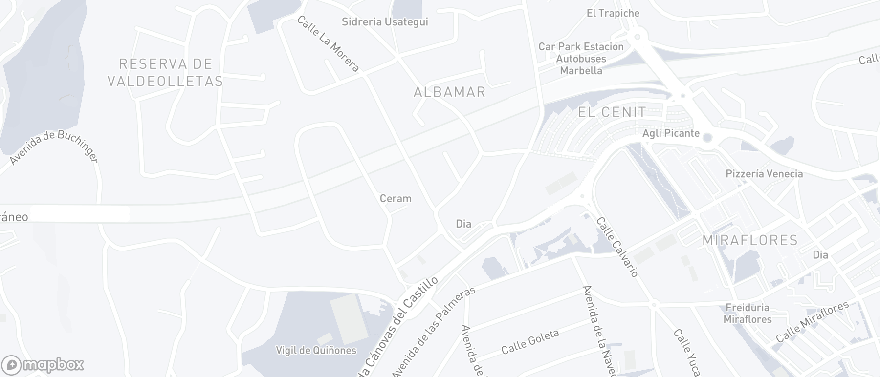 Mapa de ubicación de la propiedad, El Mirador, Marbella Ciudad