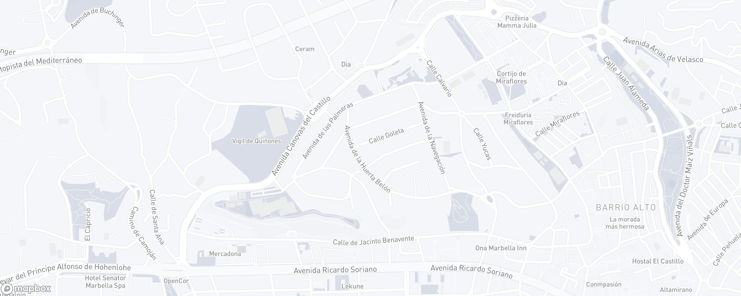 Mapa de ubicación de la propiedad, Huerta Belón, Marbella Ciudad