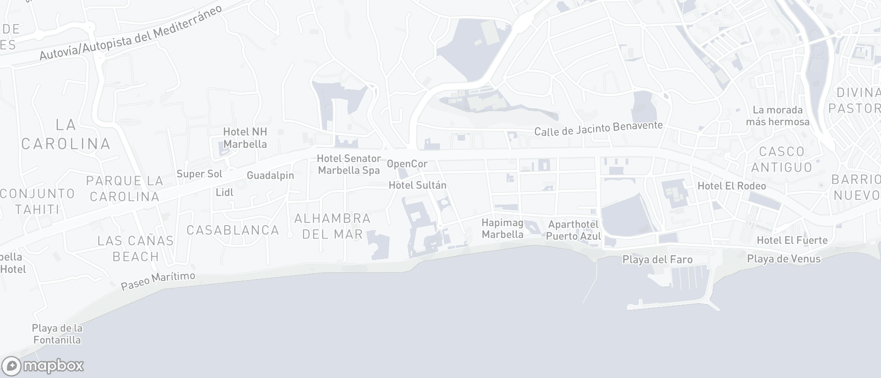 Carte de l'emplacement de la propriété, Mare Nostrum, Marbella Ville