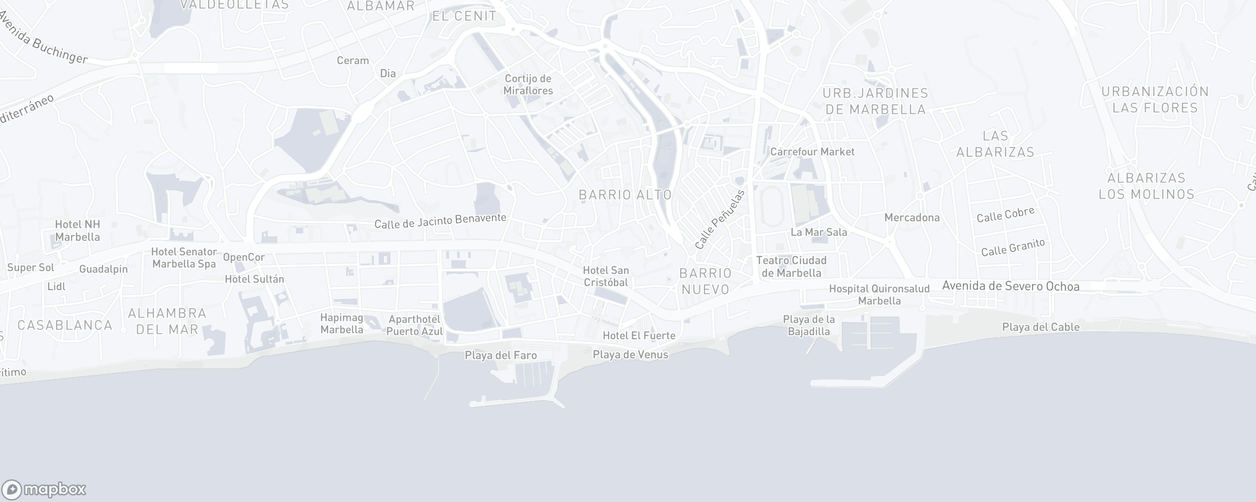 Property Location Map, Marbella Centre, Marbella Town Centre