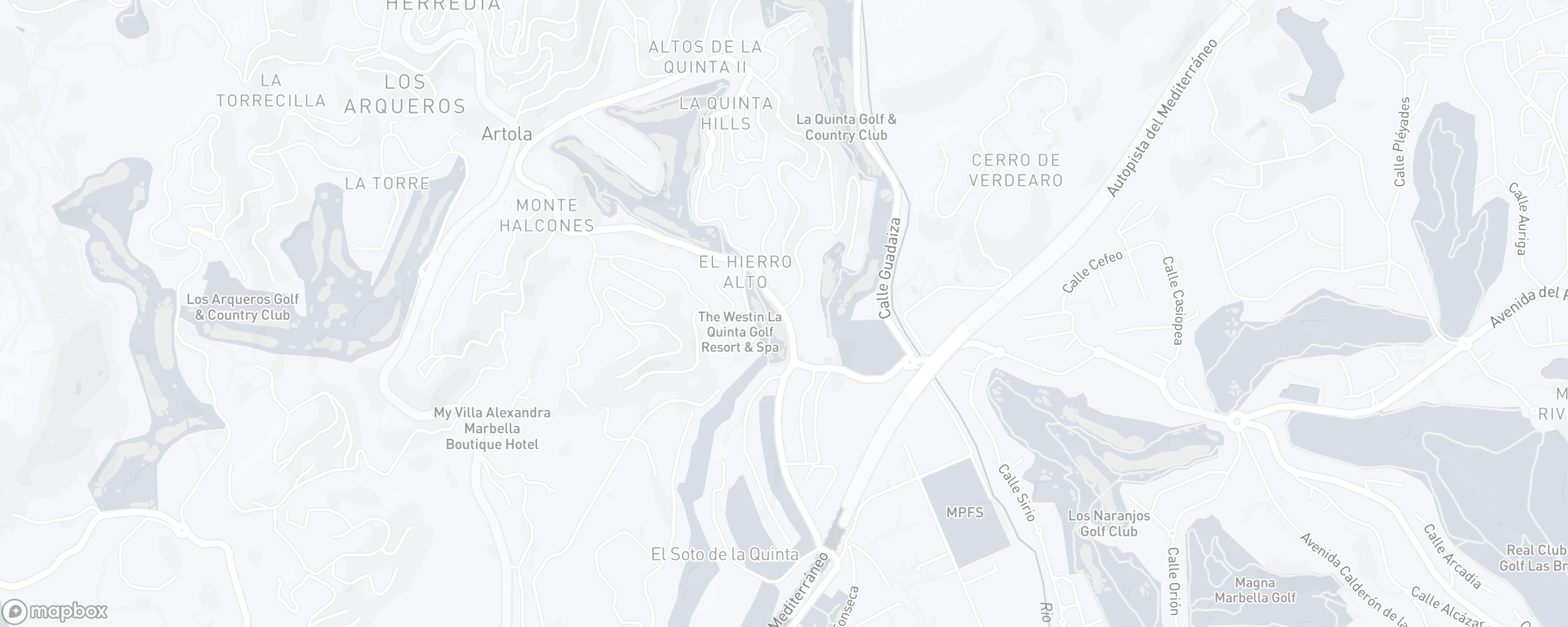 Carte de l'emplacement de la propriété, La Quinta Golf, Benahavis