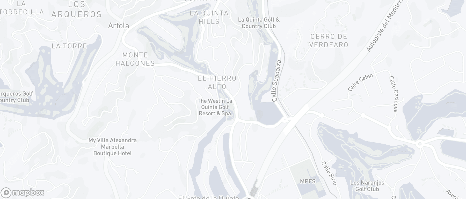 Mapa de ubicación de la propiedad, La Quinta Golf, Benahavis