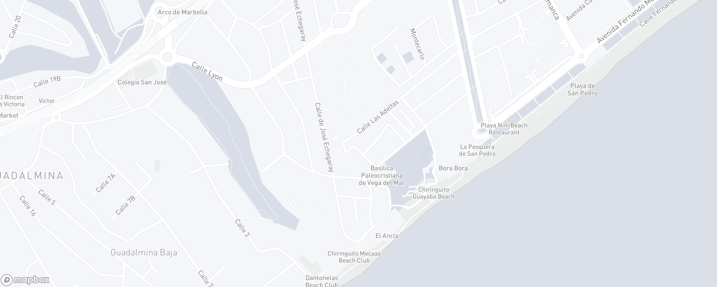 Mapa de ubicación de la propiedad, Linda Vista Baja, San Pedro de Alcantara