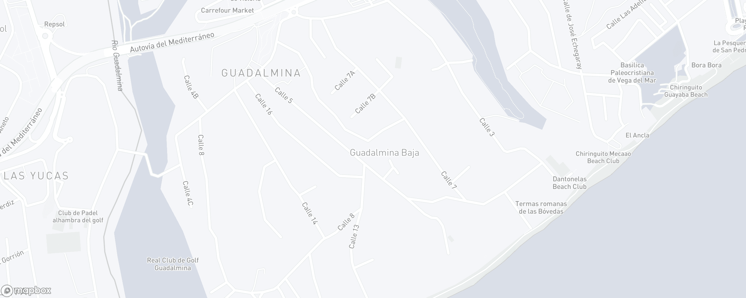 Mapa de ubicación de la propiedad, Guadalmina Baja, San Pedro de Alcantara