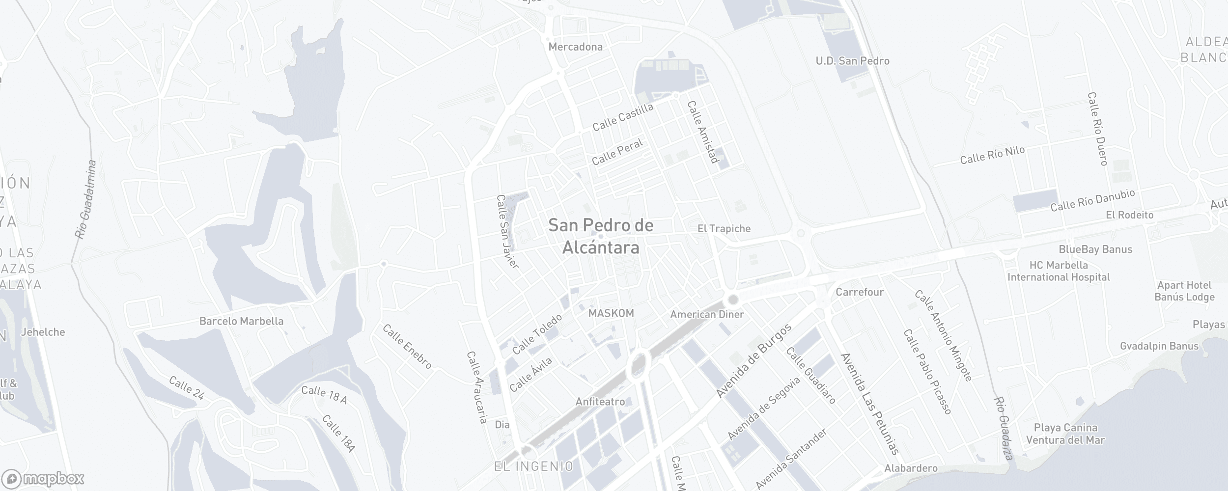 Mapa de ubicación de la propiedad, S. Pedro Centro, San Pedro de Alcantara