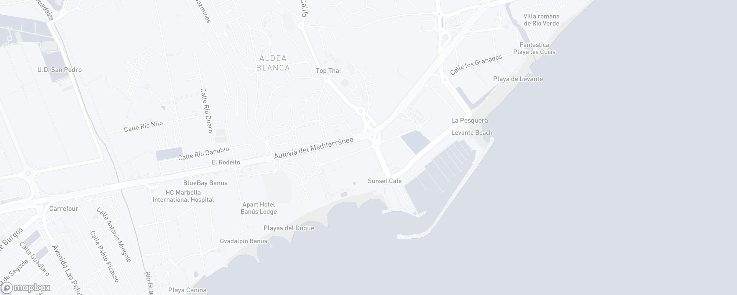 Mapa de ubicación de la propiedad, Playas del Duque, Puerto Banus