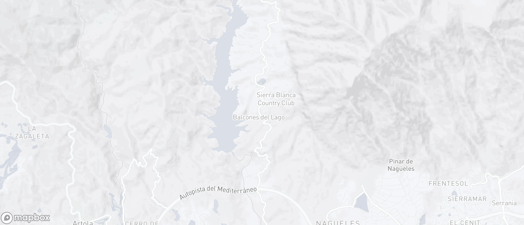 Carte de l'emplacement de la propriété, Cerros del Lago, Istan