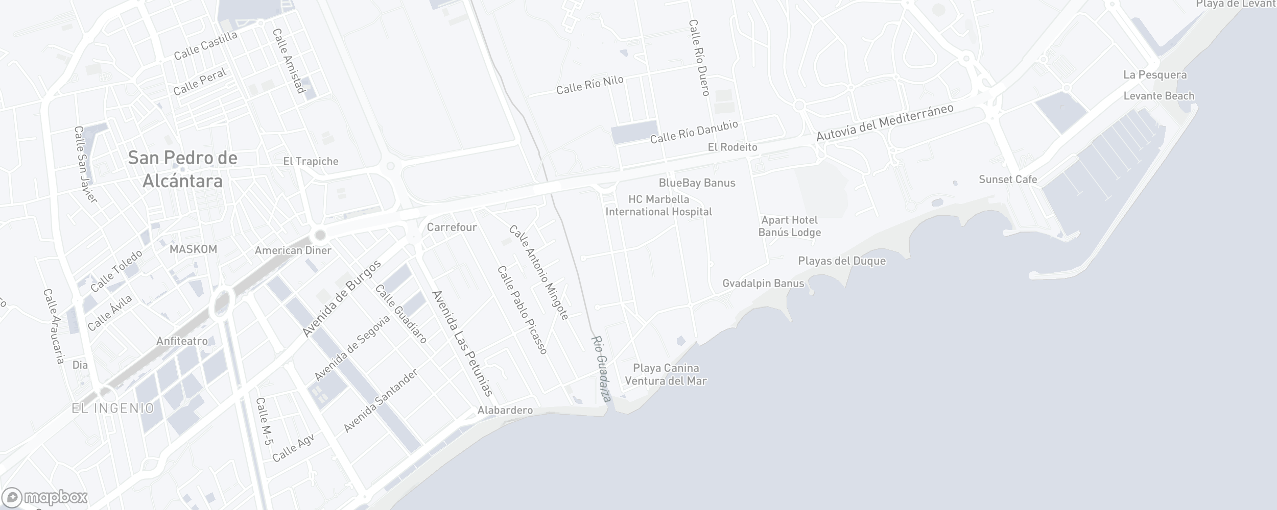 Mapa de ubicación de la propiedad, Jardines de la Aldaba, Puerto Banus