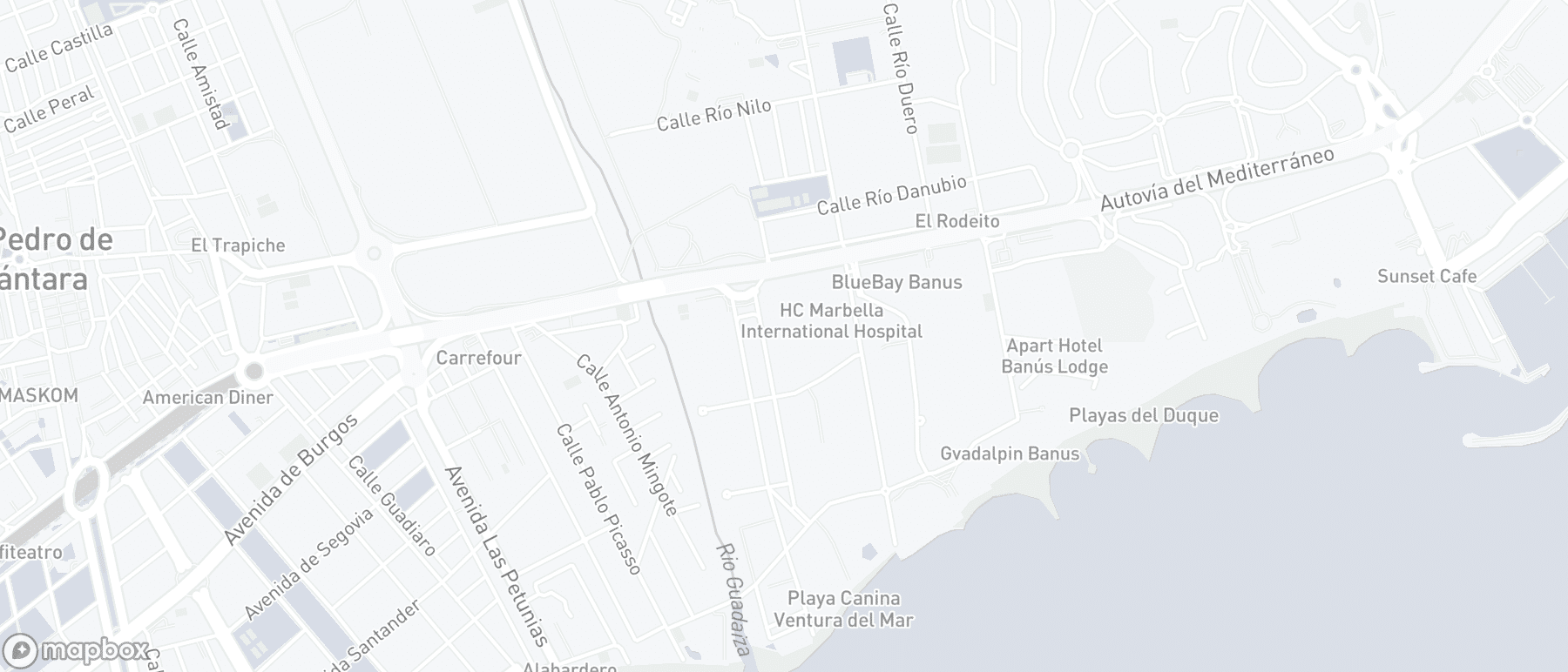 Mapa de ubicación de la propiedad, El Embrujo Banús, Puerto Banus