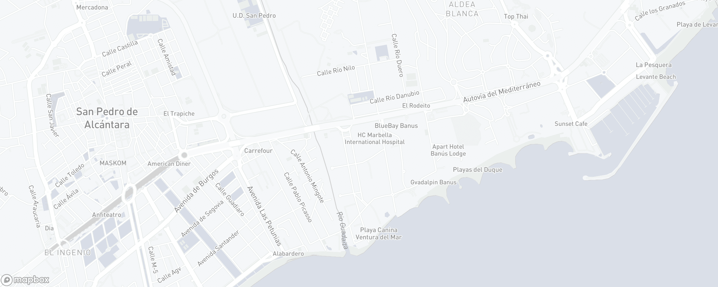 Carte de l'emplacement de la propriété, El Embrujo Banús, Puerto Banus