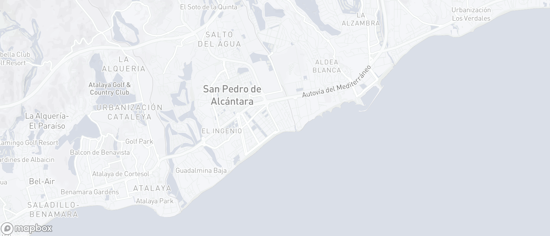 Mapa de ubicación de la propiedad, Las Petunias, San Pedro de Alcantara