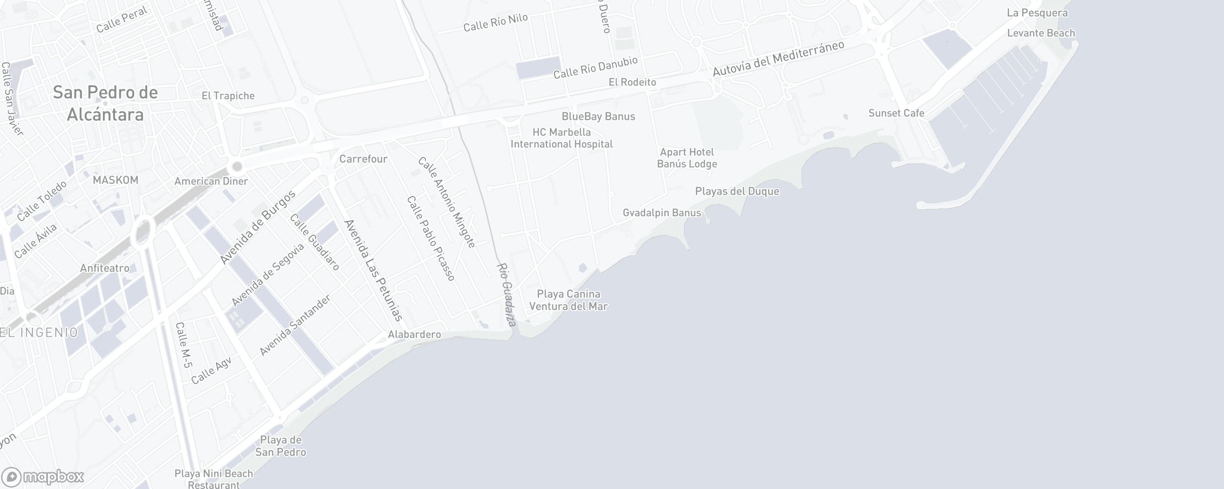 Mapa de ubicación de la propiedad, Malibu, Puerto Banus