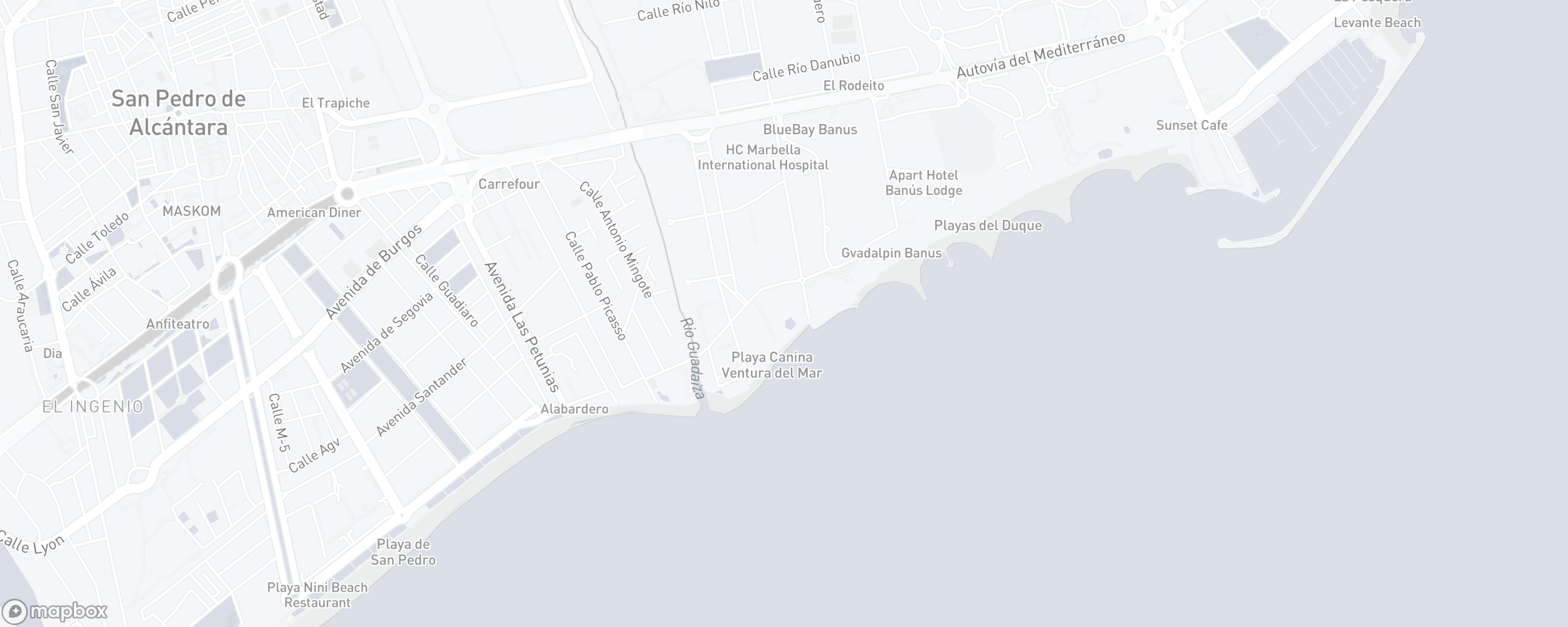 Mapa de ubicación de la propiedad, Ventura del Mar, Puerto Banus