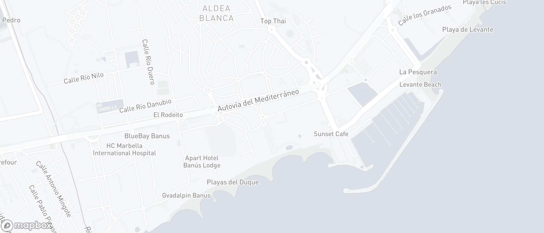 Mapa de ubicación de la propiedad, Puerto Banus, Marbella