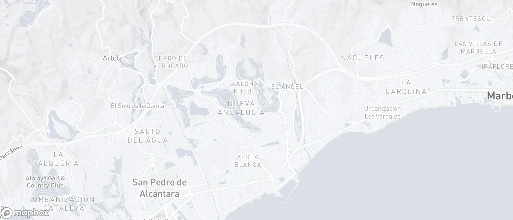 Carte de l'emplacement de la propriété, Los Dragos, Nueva Andalucia