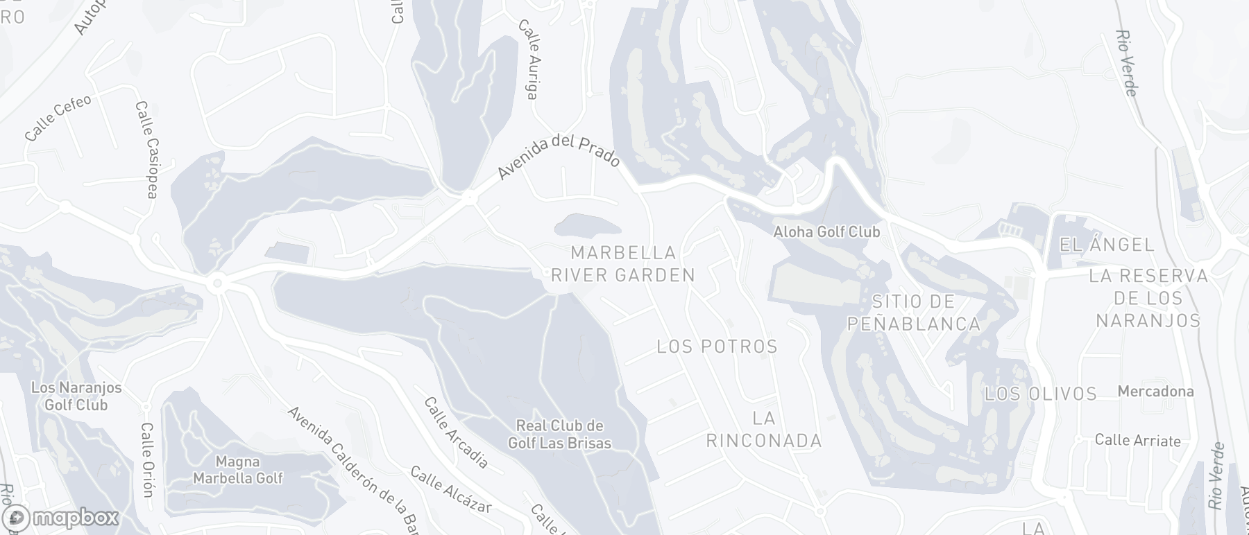 Carte de l'emplacement de la propriété, River Garden, Nueva Andalucia