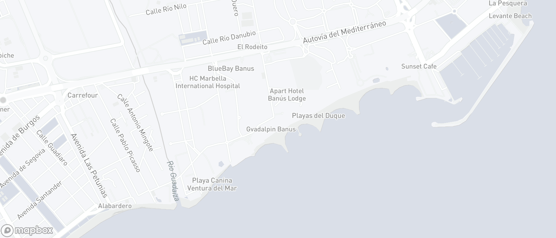 Mapa de ubicación de la propiedad, Casa Nova, Puerto Banus