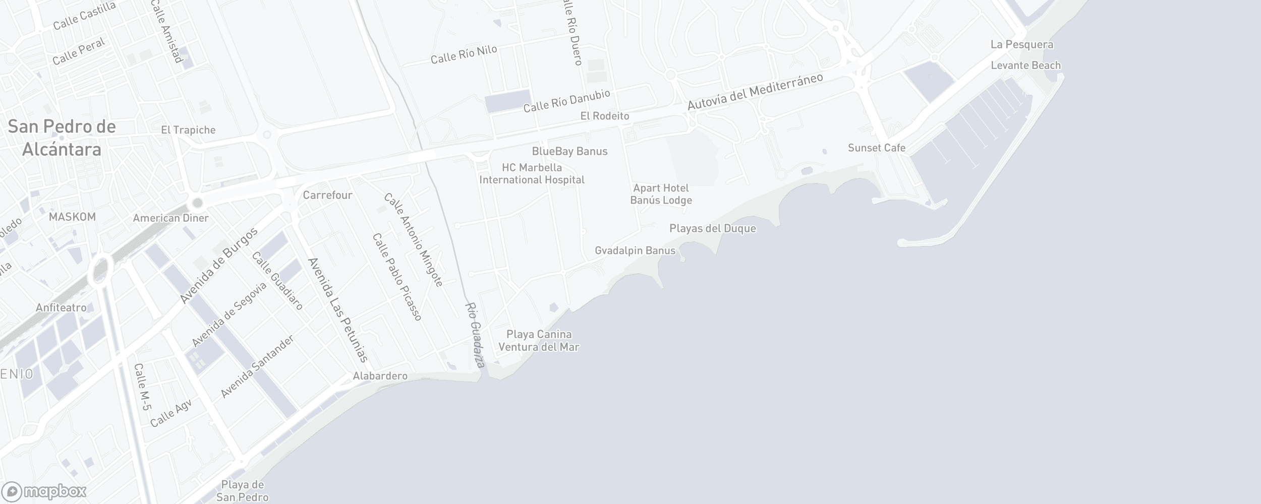 Mapa de ubicación de la propiedad, Guadalpin Banus, Puerto Banus