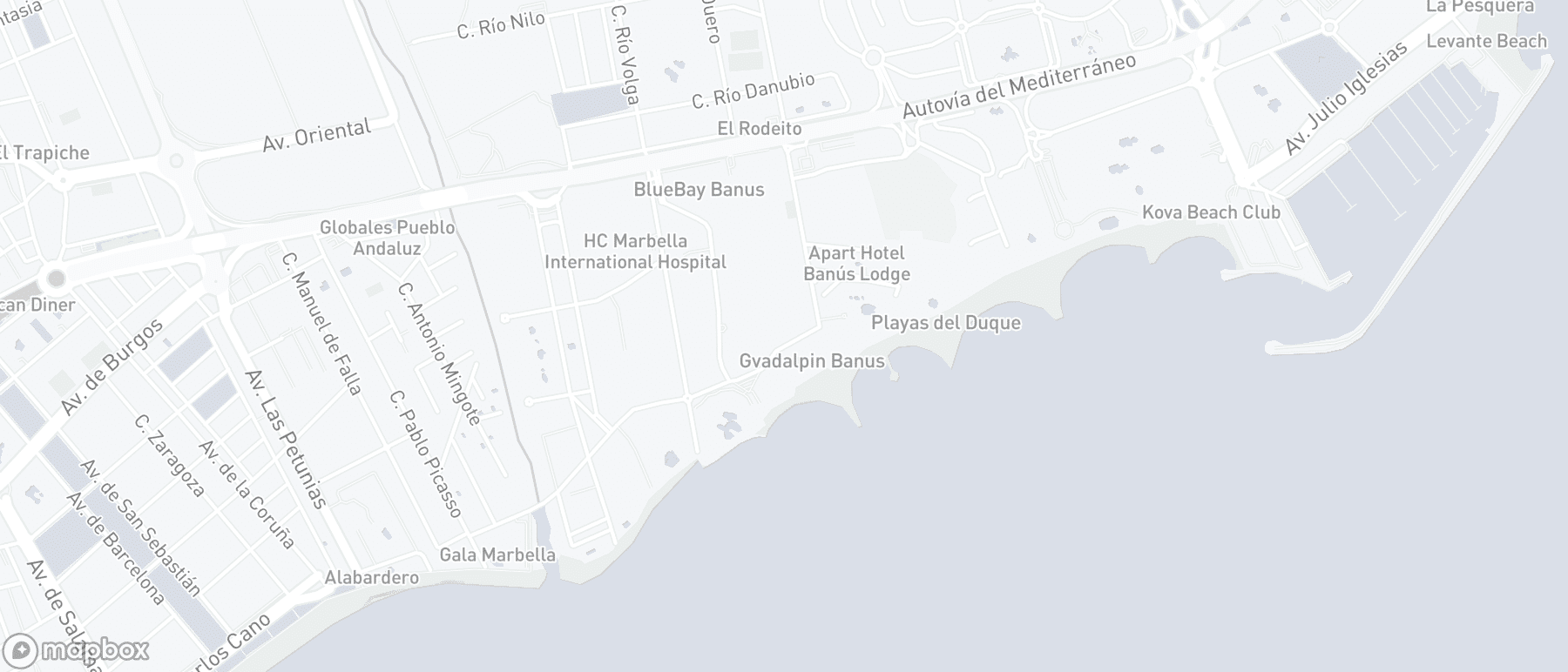 Mapa de ubicación de la propiedad, Jardines de las Fuentes, Puerto Banus