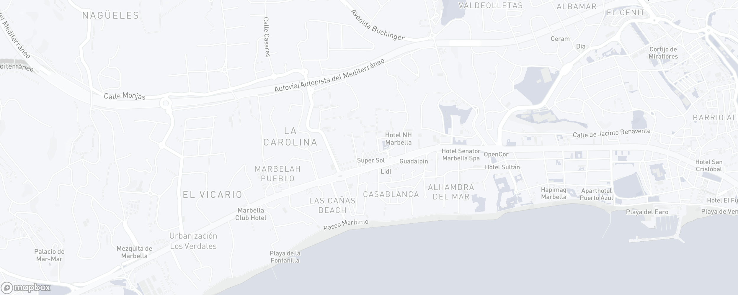 Lageplan der Immobilie, Costa Nagüeles I, Marbella Goldene Meile