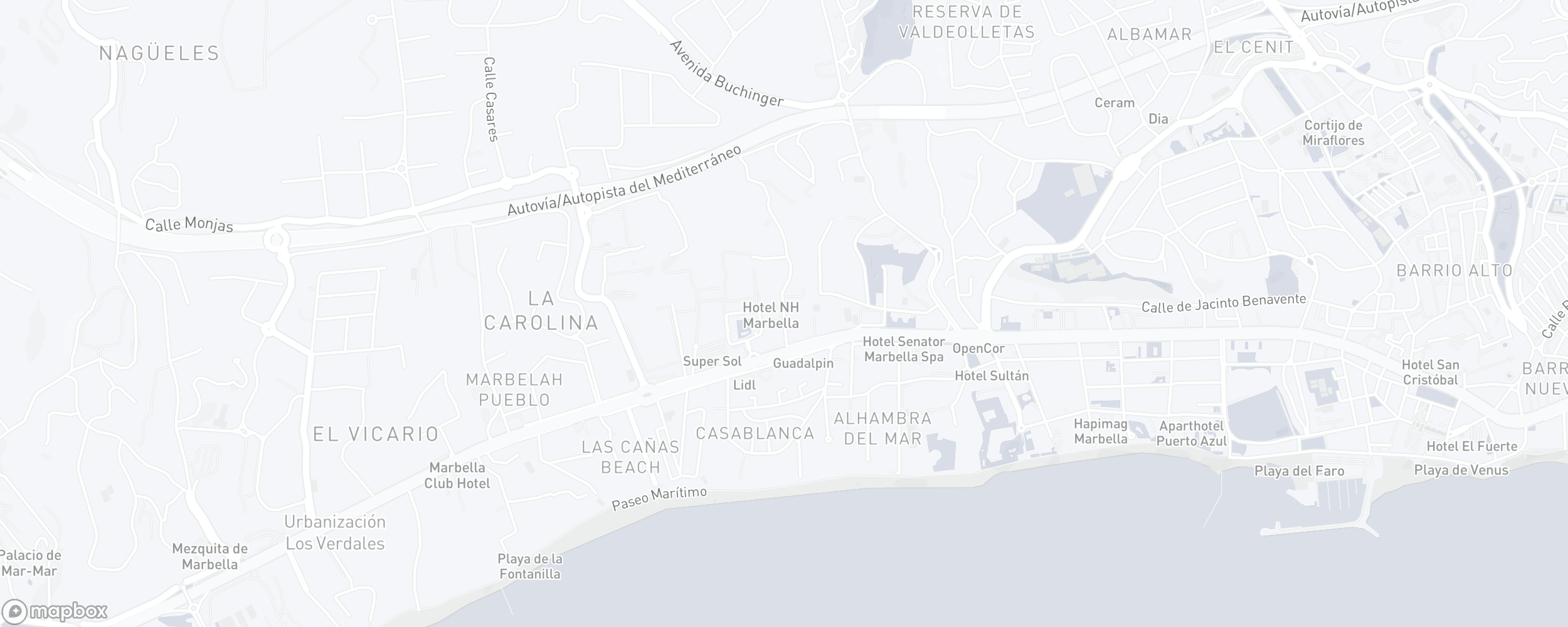 Carte de l'emplacement de la propriété, El Infantado, Marbella Golden Mile