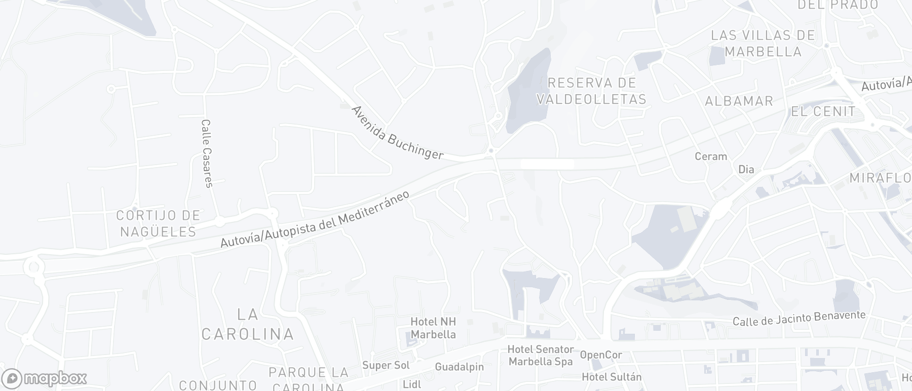 Carte de l'emplacement de la propriété, La Virginia, Marbella Golden Mile