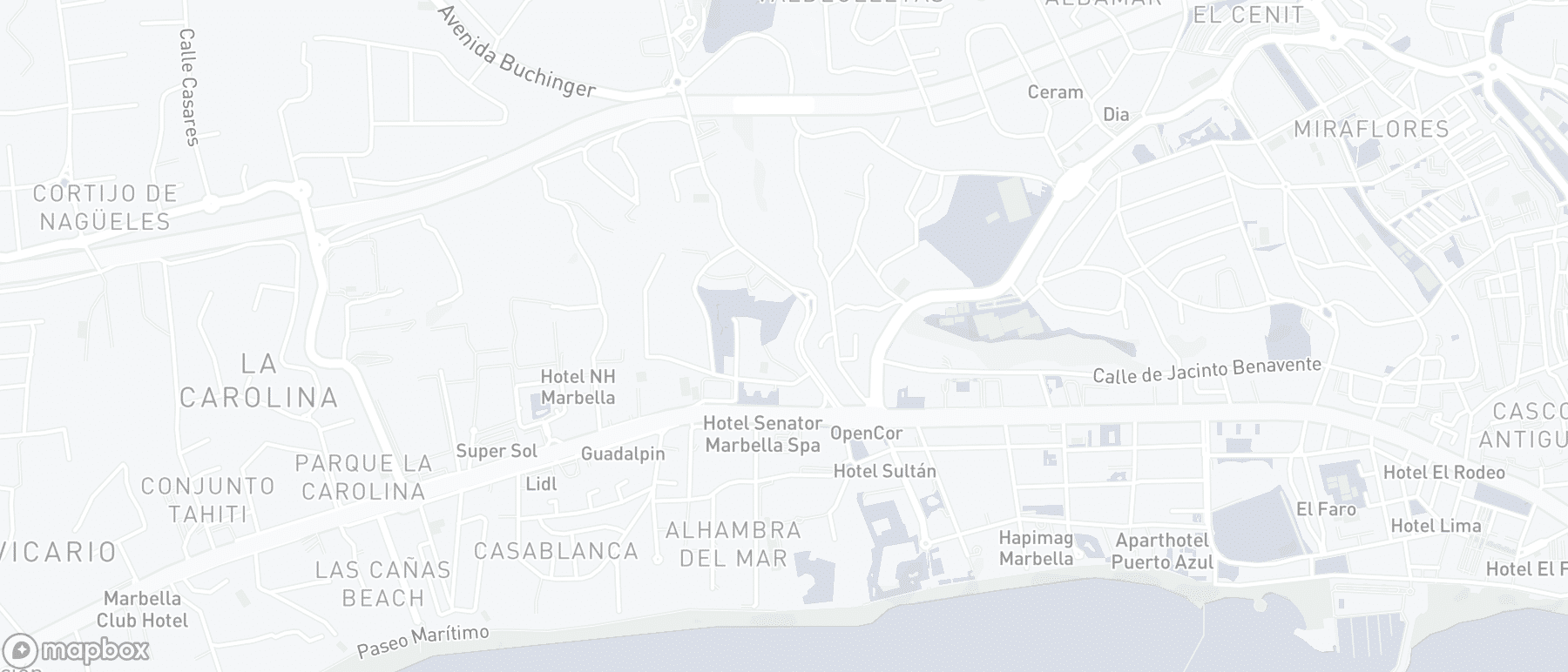 Mapa de ubicación de la propiedad, Jardines del Principe, Marbella Golden Mile
