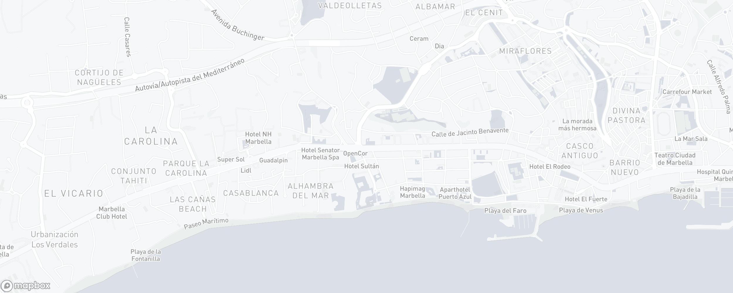 Mapa de ubicación de la propiedad, Marberia, Marbella Golden Mile