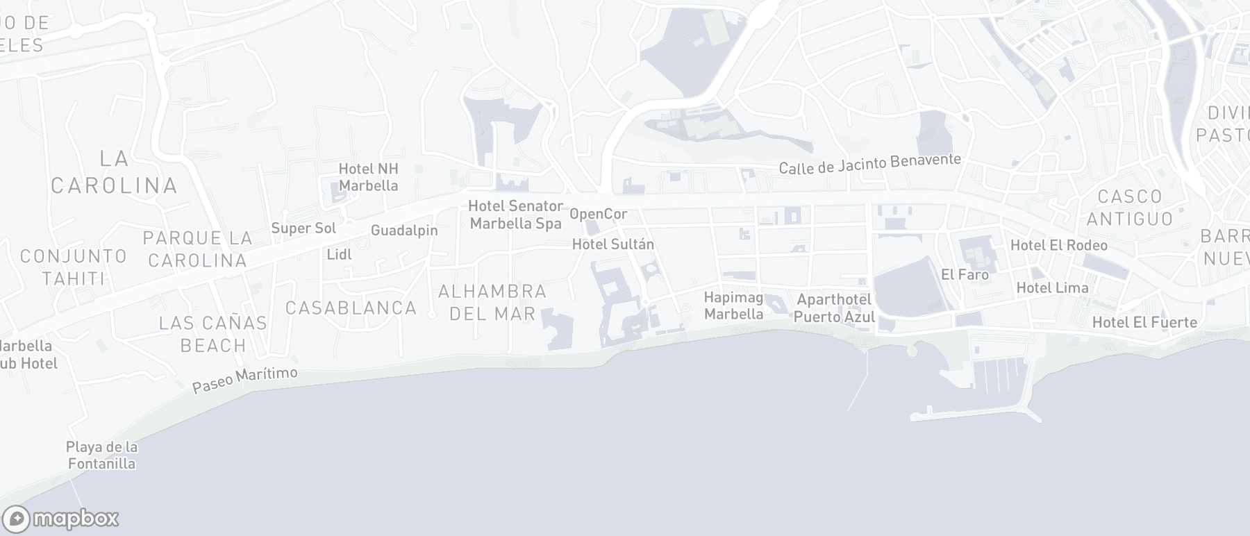 Lageplan der Immobilie, Don Gonzalo, Marbella Stadt