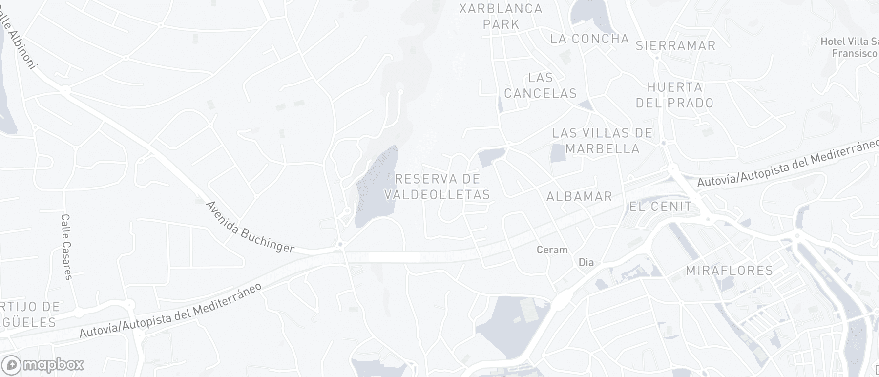 Carte de l'emplacement de la propriété, Valdeolletas, Marbella Ville