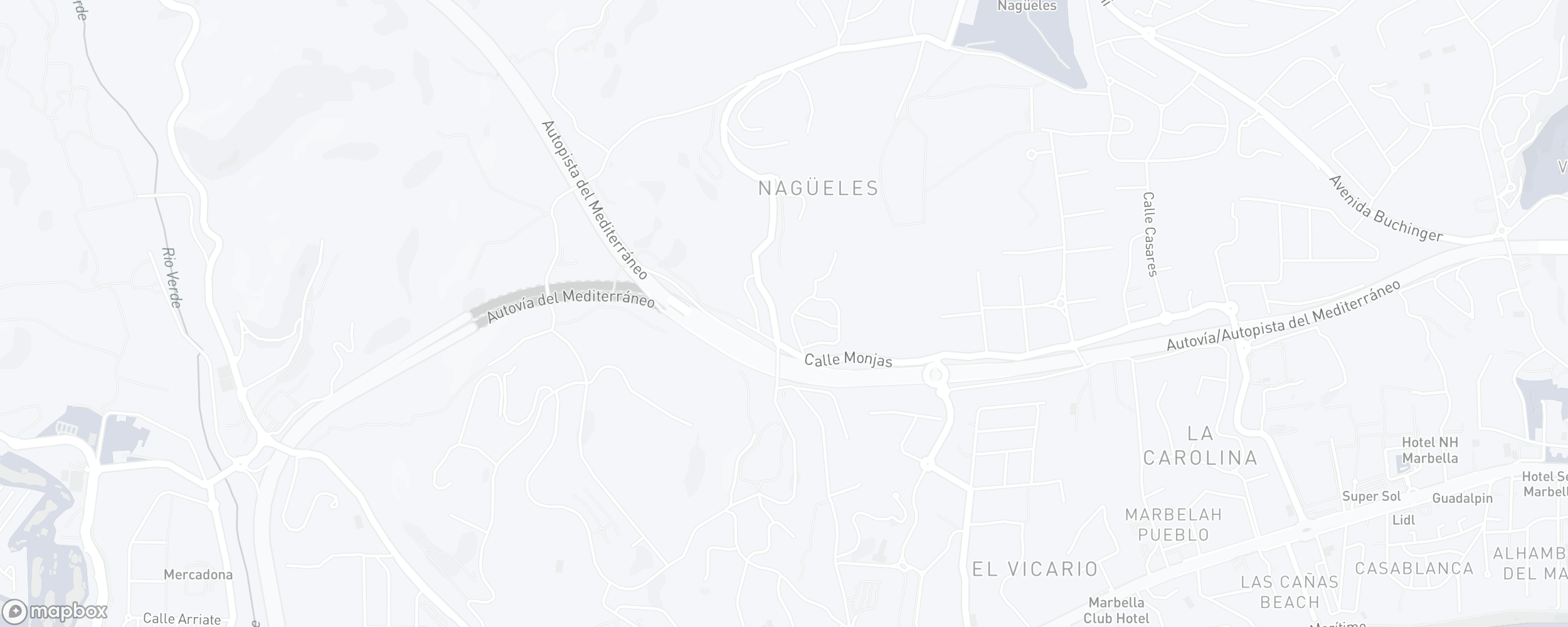 Mapa de ubicación de la propiedad, Lomas del Virrey, Marbella Golden Mile