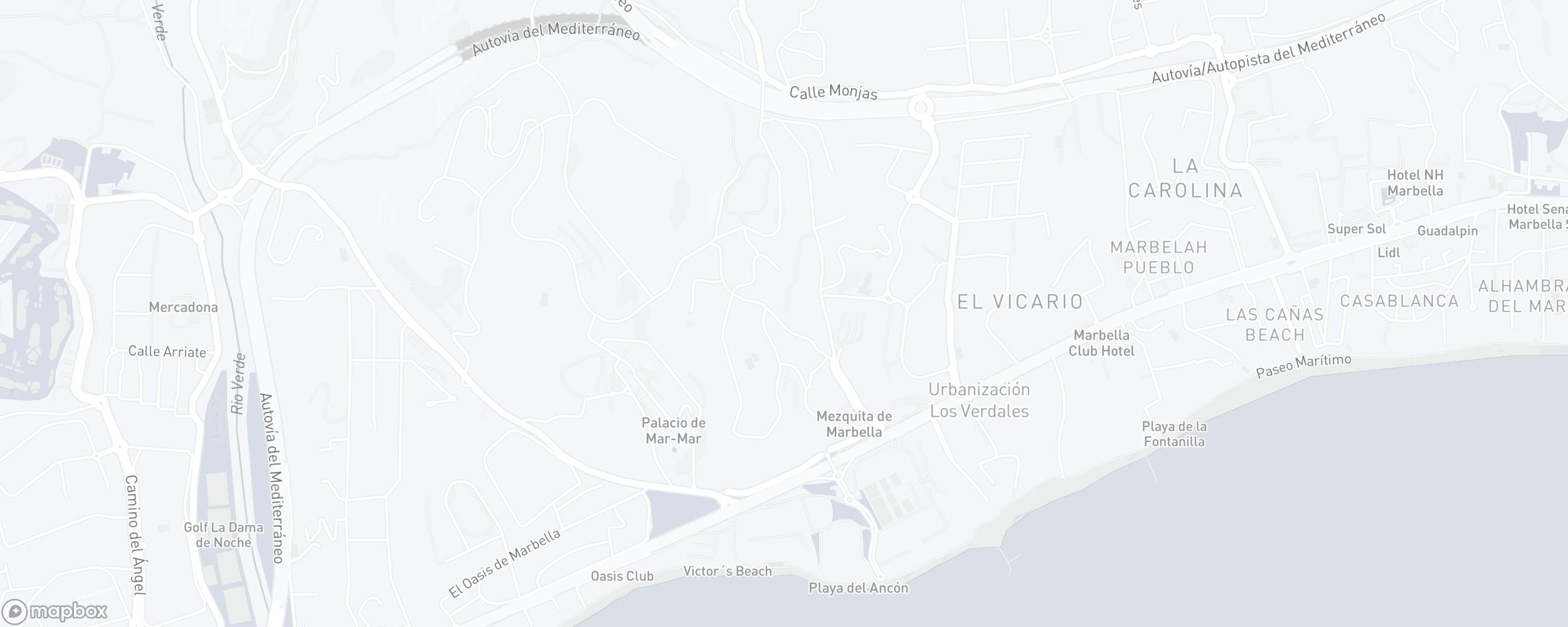 Carte de l'emplacement de la propriété, Lomas Pueblo, Marbella Golden Mile