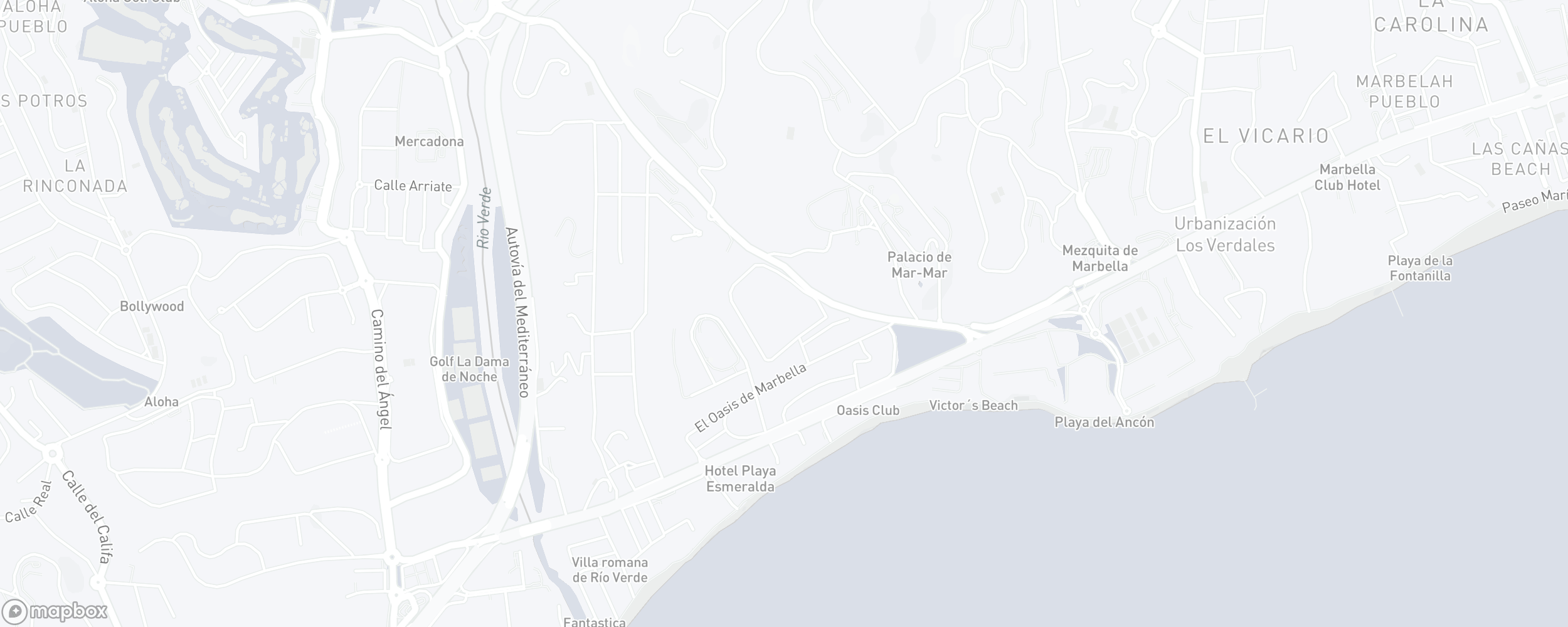 Mapa de ubicación de la propiedad, La Trinidad, Marbella Golden Mile