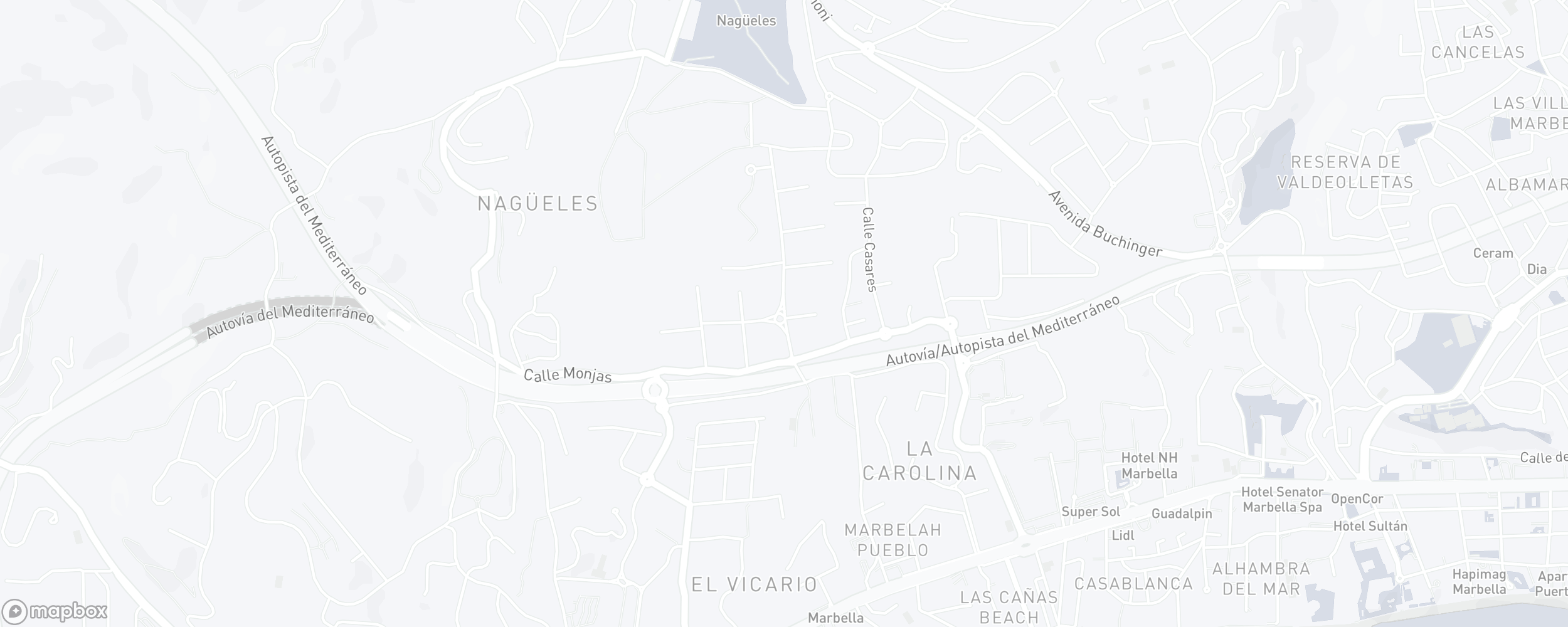 Mapa de ubicación de la propiedad, Nagüeles, Marbella Golden Mile