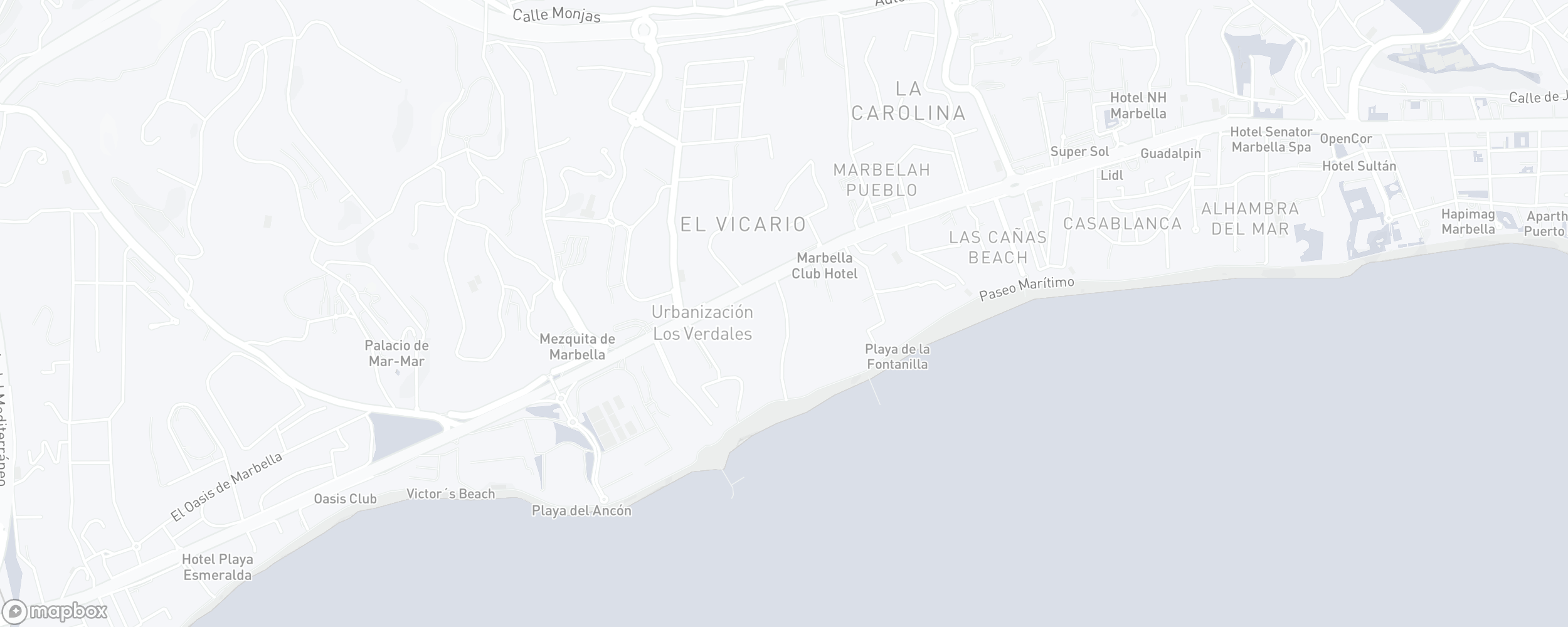 Mapa de ubicación de la propiedad, Las Torres, Marbella Golden Mile