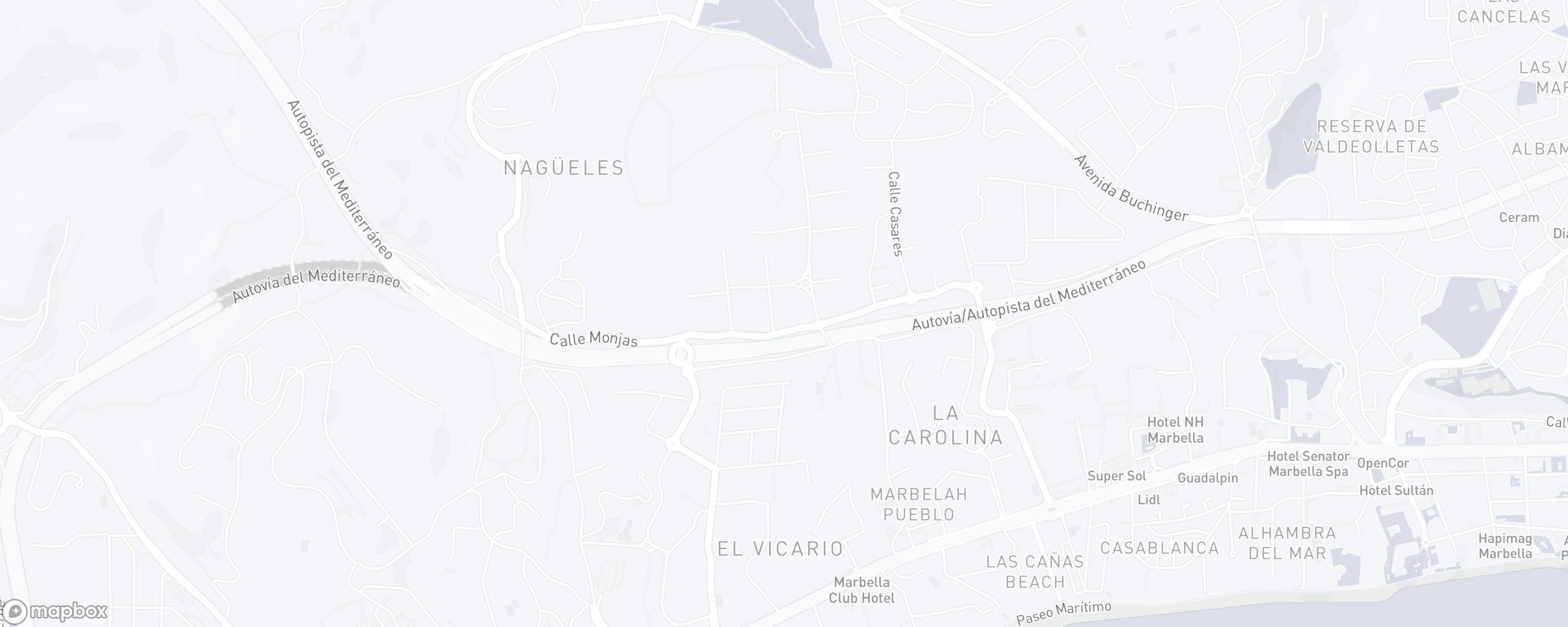 Carte de l'emplacement de la propriété, Jardines de Sierra Blanca, Marbella Golden Mile