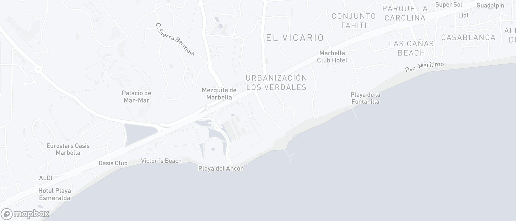 Mapa de ubicación de la propiedad, Hotel Puente Romano, Marbella Golden Mile