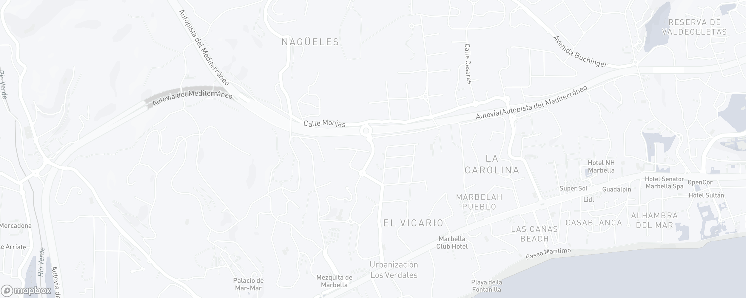 Mapa de ubicación de la propiedad, Monte Marbella Club, Marbella Golden Mile