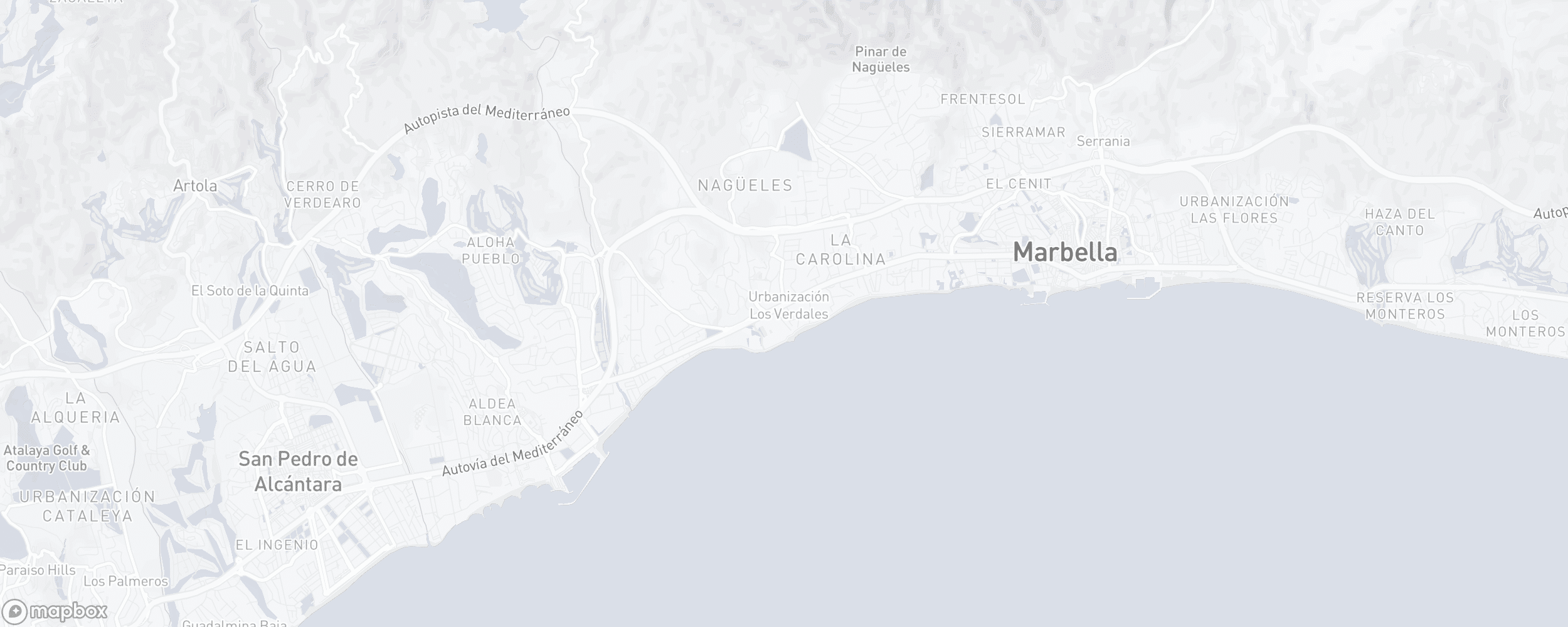 Carte de l'emplacement de la propriété, Puente Romano II, Marbella Golden Mile