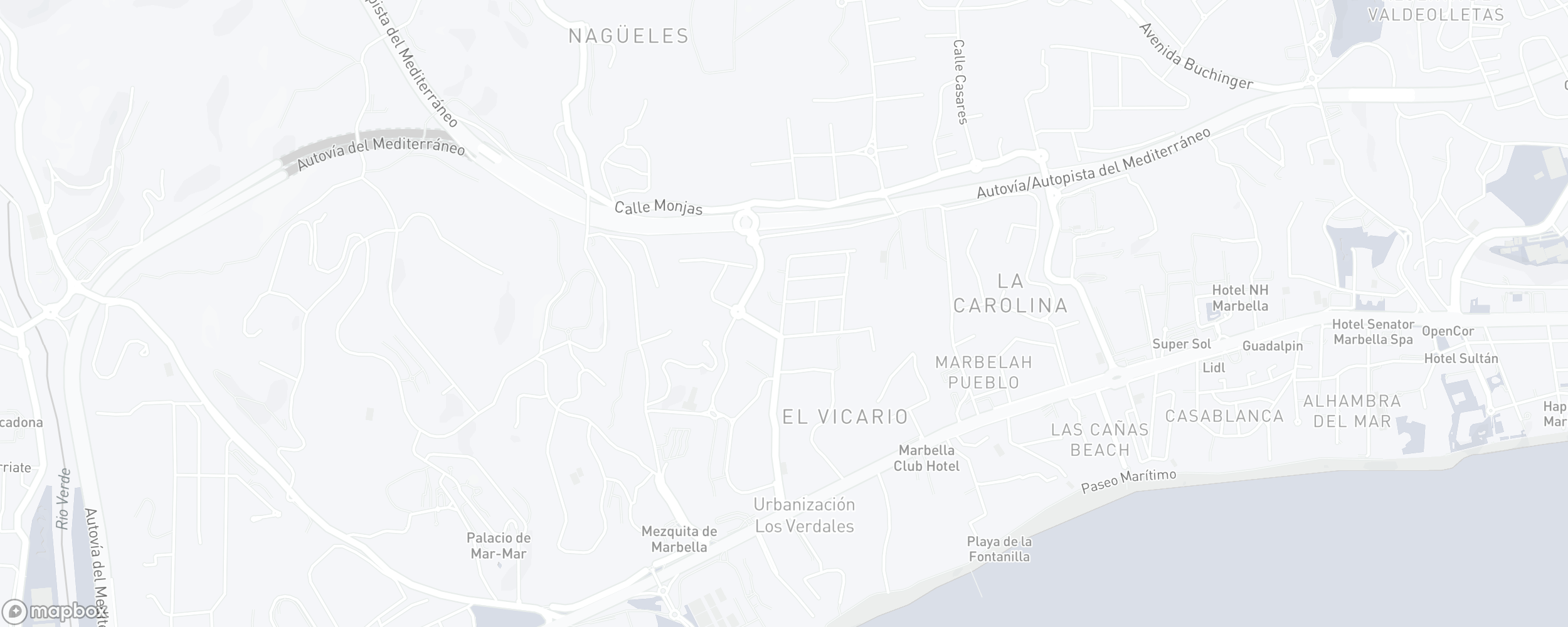 Carte de l'emplacement de la propriété, Altos de Puente Romano, Marbella Golden Mile